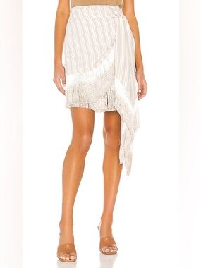 Revolve L’Academie Saba Fringe Sash Skirt